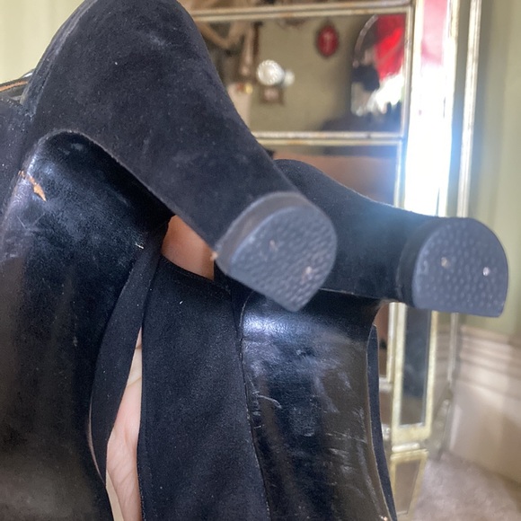 Vintage Velvet Platform Heels - Picture 13 of 13